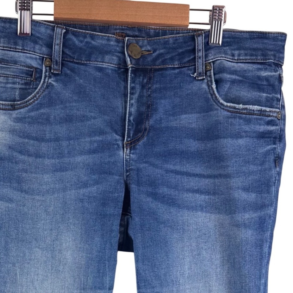 Kut from the Kloth Jeans Women 8 Blue Catherine Boyfriend SP094MF3 Straight Leg